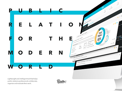 Pumble's Promo Materials interface promo public relations software