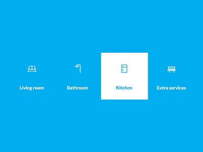 Icons for a cleaning company