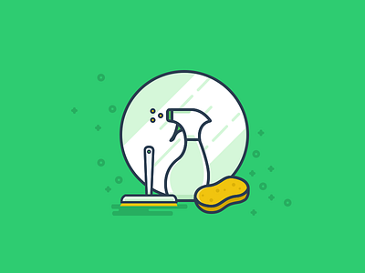Spring Cleaning cleaning icon illustration window