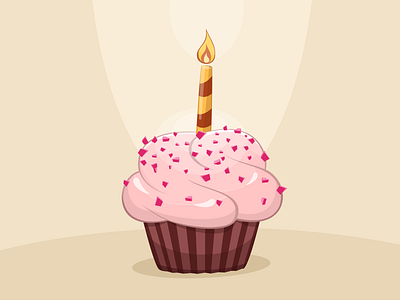 Birthday cupcake