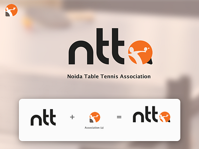 NTTA (Noida Table Tennis Association) Logo logo design