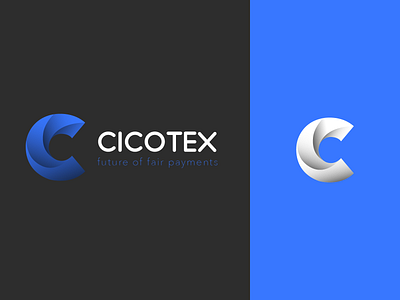 Cicotex blockchain payment platform logotype banking blockchain crypto cryptocurrency extej design agency finance fintech ico logo design payment