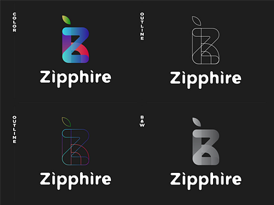 Art logo design and brand identity elements for banking startup