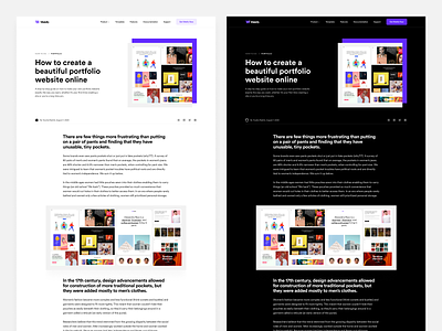 Webify 3.0 - Article Page app article article page blog blog design blog post branding clean colorful interface design landing minimal product design typogaphy ui ui design ux ux design web design website