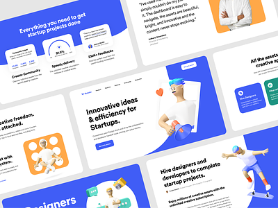 Landing Page ✨ 3d 3d illustration app branding clean colorful icon illustration interface design landing page product design responsive typography ui ui design ux ux design web web design website