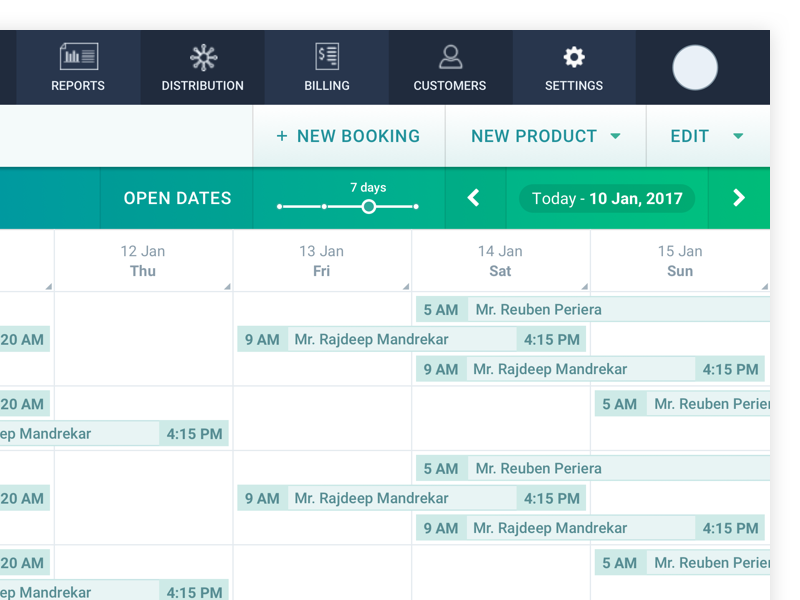 Dashboard WIP green web app rentals gradient buttons dashboard