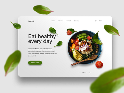 Food delivery page