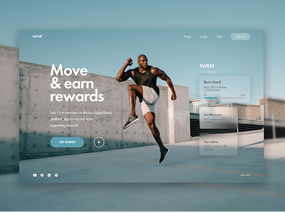 Move is life! design sport ui ux web