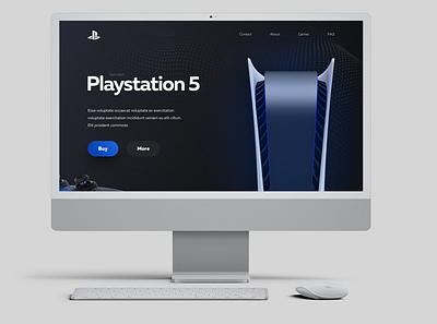 PS5 contact page design online shop ps5 sony ui ux web
