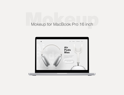 AirPodsPro Mokeup air pods pro apple design illustration mokeup ui ux web