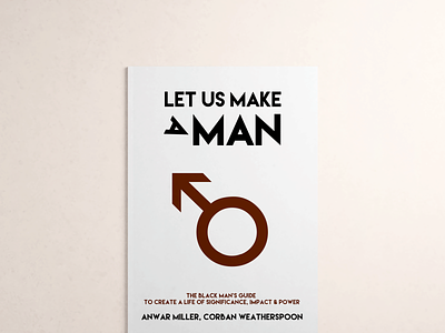 LET US MAKE A MAN book branding design graphic design