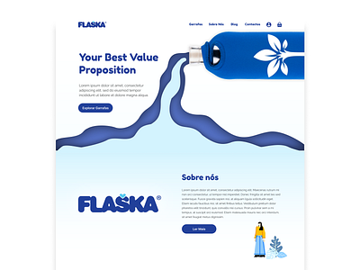 Landing Page Design design graphic design illustration typography ui vector web website