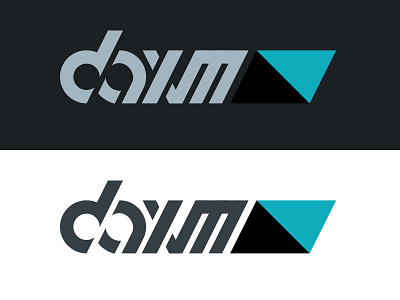 'daxm' rebranding blue brand design geometric grey logo logo design rebrand redesign teal