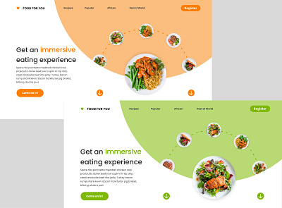 Food Ordering Website creative design ui user interface web design