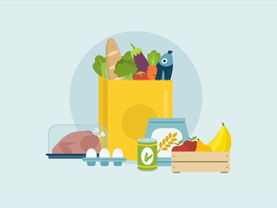 food basket by julien taillez - Dribbble