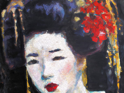 Oriental Geisha portrait