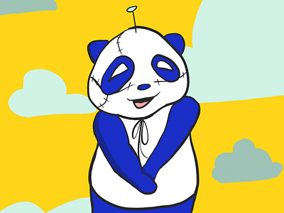 Happy Robot Panda