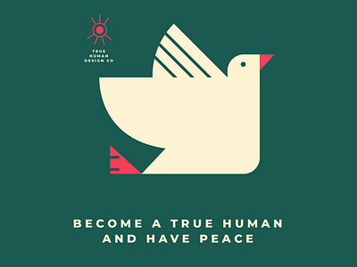 Have Peace bird branding design illustration truehuman