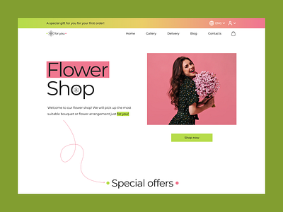 Website for Flowers Shop Delivery