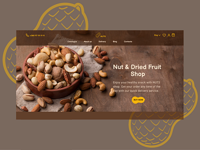 The Website Design for Online Shop of Nuts design ui uiux ux web design website