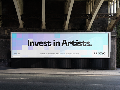 Royal Brand / OOH-Pixel pattern artist artists brand branding crypto graphic design music nft nfts pixels