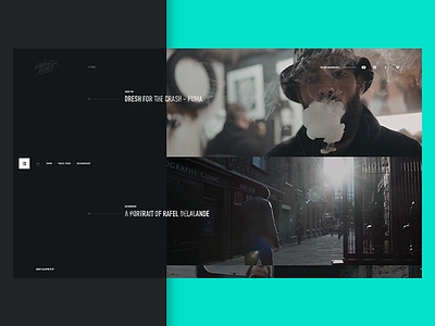 Valentin Petit - Project view hoover portfolio showreel tumbnails video videoplayer