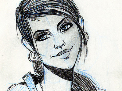 Kaitlin Cooper sketch drawing girl o.c. sketch sketchbook