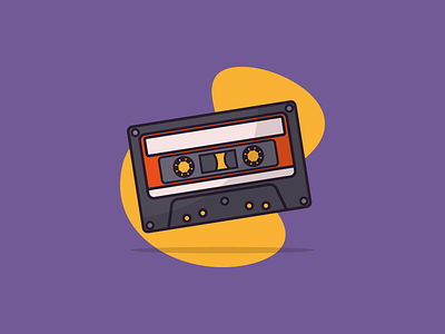 Retro Cassette 60s 70s 80s 90s aesthetic bside casette cassette melancholic mixtape music musician retro vector tape vector icon vintage