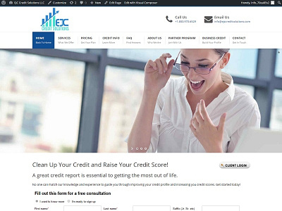 EJC Credit Solutions business credit business credit website business funding business loans credit solutions personal credit website design wordpress website