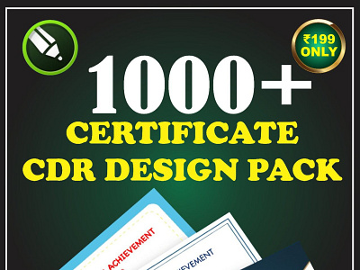 Certificate design graphic
