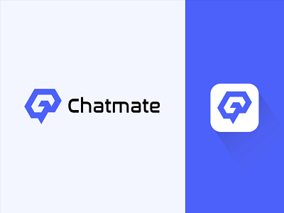 Chat logo-modern minimal unique logo-brand logo