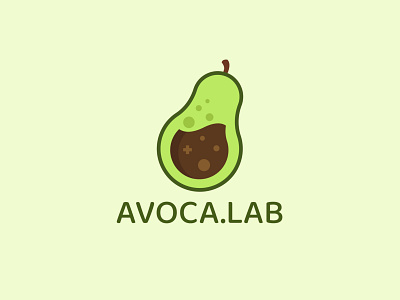 Avocado logo-Lab logo-Minimal logo avocado avocado logo brand identity branding business logo creative logo design flat logo fruits creative logo lab lab logo logo minimal logo