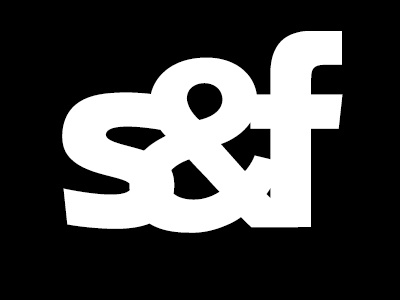 scheffel & foster Agency Logo agency black design graphic logo typeface white