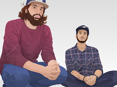 Chill bump beard benkal french group hat hip hop illustration illustrator miscellaneous vector