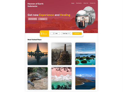 Travel App design indonesia travel travel design travelwedesign ui web web design