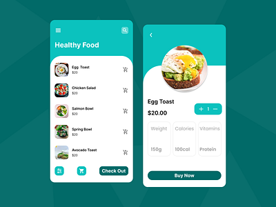 Healthy Food Order App app app design design healthy food app healthy food order app order app order food app order healthy food ui