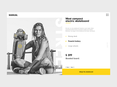 Boosted board landing page black city landing page photo photo book photography skate street street art typography ui ui dashboard ui ux designer uidesign urban ux ux ui visual visual art yellow