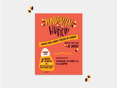 Halloween Flyer art direction branding design flat handlettering illustration typography