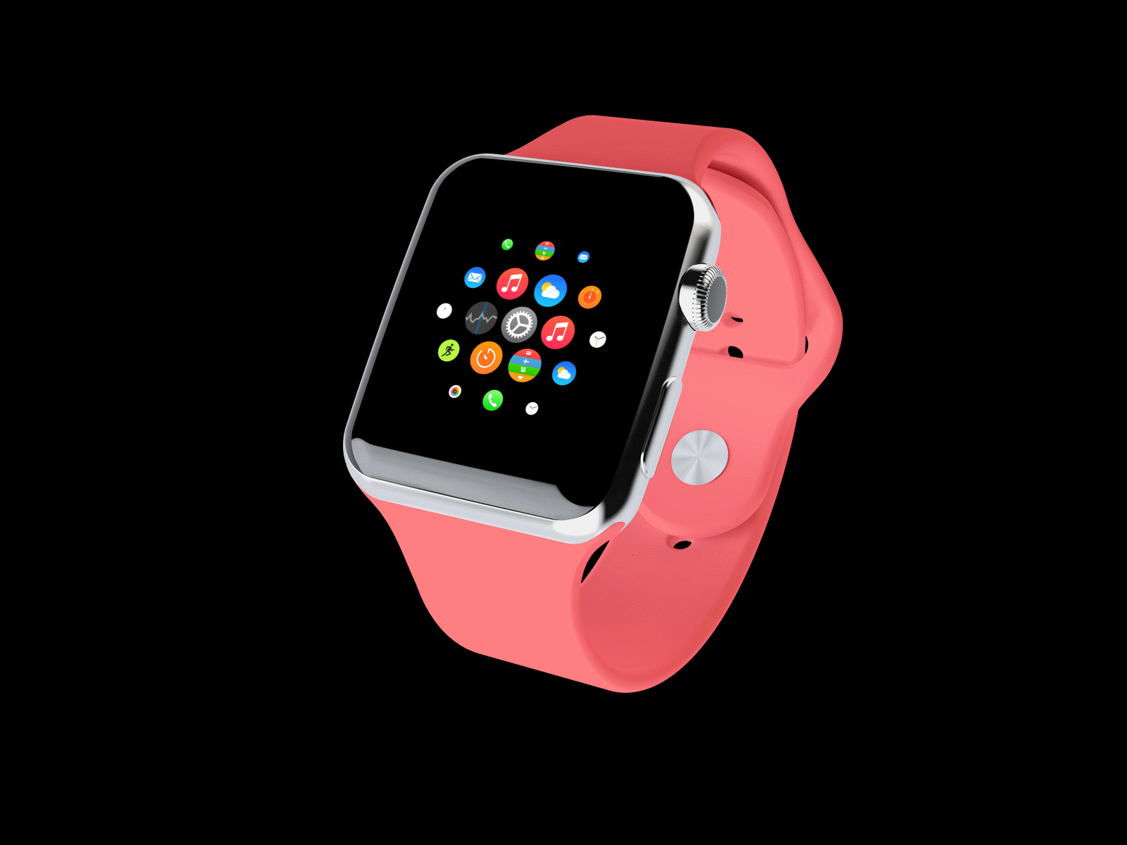Smart watch Interaction apple apple watch apps dark microinteractions motion design smartwatch uiux watch watchface