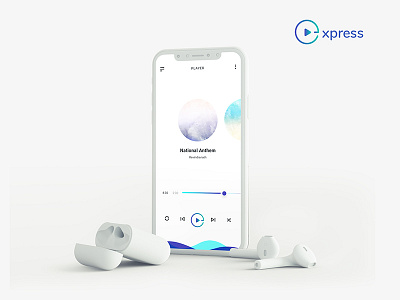 Music Player app design branding entertainment music concept music player uiux