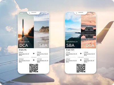 #DailyUI024 : Boarding Pass airplane app boardingpass branding dailyui dailyui024 dailyuichallenge design figma flight icon illustration logo santabarbara ticket ui ux vector washingtondc