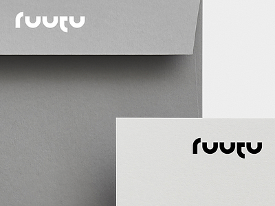 Ruutu branding design icon identity logo minimal modern type typography vector