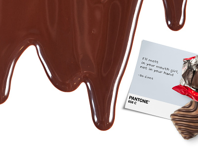Pantone 656 C 50cent candy chcocolate dark chocolate design illustration pantone pantonechallenge raplyrics rapmusic valentine