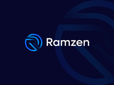 Ramzen - logo design concept a b c d e f g h i j k l m n abstract blockchain brand branding creative crypto design gradient identity letter logo letter mark logo logo design logomark logotype modern o p q r s t u v w x y z tech vector