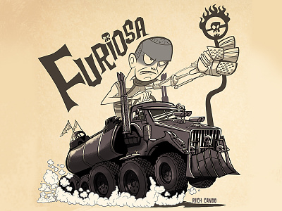 Furiosa - Ed "Big Daddy" Roth style furiosa illustration madmax