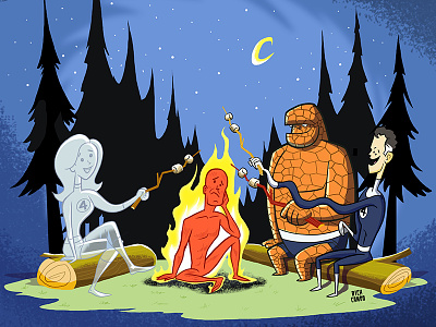 Fantastic Four fantasticfour illustration marvel