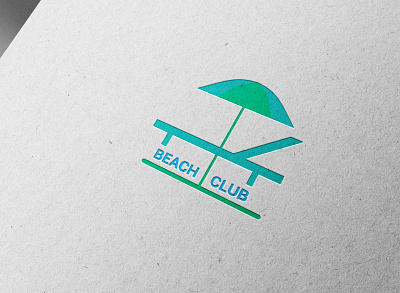 Beach logo template vacation