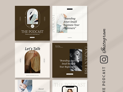 Podcast Instagram Template design layout