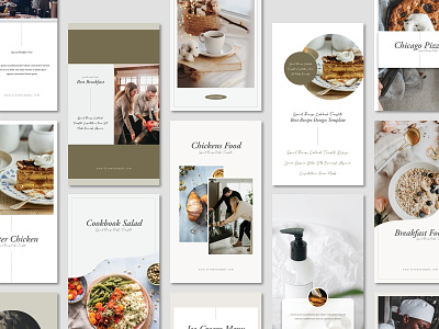 Food Instagram Stories Template layout