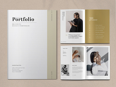 Portfolio Brochure Template branding brochure design editable fashion layout photo portfolio product template